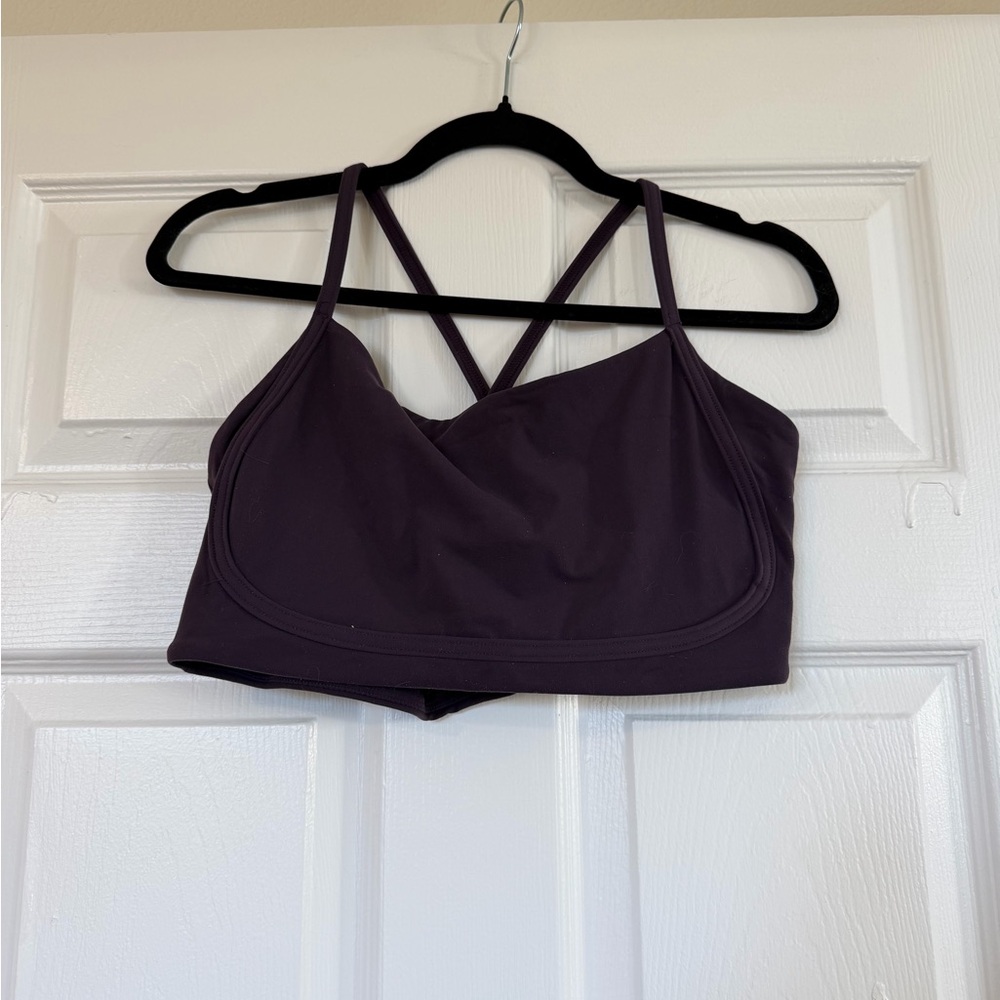 Buffbunny Purple Scoop Neck Bra